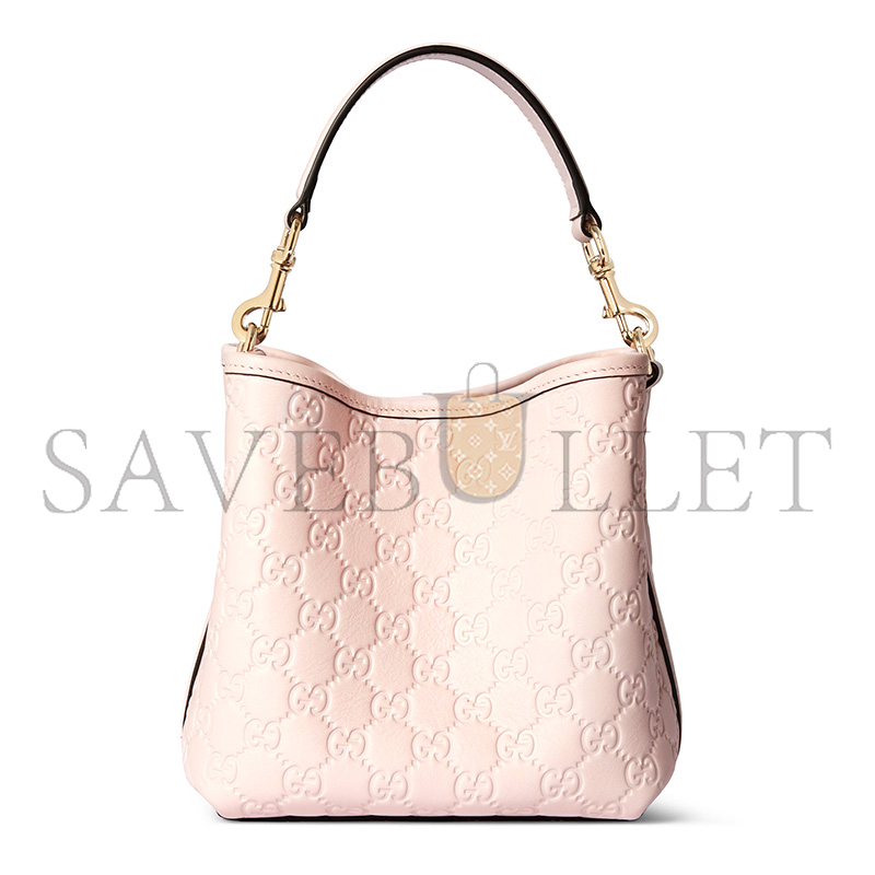 GUCCI GG EMBLEM SMALL BUCKET BAG 815118 (19*18*11cm)